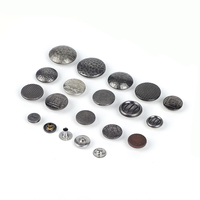 Boutons-pression ronds en métal sans nickel pour vêtements, boutons-pression plaqués personnalisables avec une solution de fixation élégante