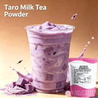 Wholesale Low MOQ Thick Fragrance Taro Milk Tea Powder Good Tasted Instant Bubble Tea Drink Fast to Prepare for Bubble Tea Cafe