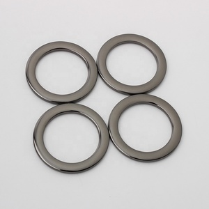 Anillo redondo plano de Metal, 5 tamaños, 5 colores, alta calidad, venta al por mayor - Product Image 4