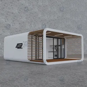 20 pieds 40 pieds maison modulaire préfabriquée cabine bureau portable maison pod cabine apple