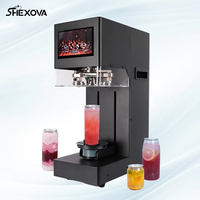 Nouvelle machine de scellage entièrement automatique en acier inoxydable pour canettes de soda, thé aux bulles, café, et couvercles en aluminium pour boîtes de conserve.