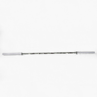 Barre d'haltères droite en acier Olym, robuste, avec roulement, pour usage commercial, noire, pour exercices musculaires, Kuojie