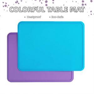 Style personnalisé tapis de table en silicone écologique résistant à la chaleur sans BPA napperons lavables sous-verres coloré moderne imprimé design - Product Image 3