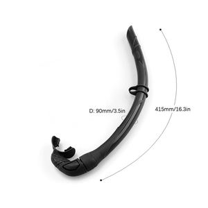 Portable Full Silicone Snorkel Foldable Breath Tube <strong>Rollup</strong> Easily Compact Storage Case Travel Friendly Swim Snorkeling Equipment - Product Image 3