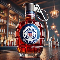 Carafe à vin en verre transparent en borosilicate de haute qualité, verrerie, bouteille en forme de grenade pour un usage domestique, bouteille de stockage pour whisky ou vin