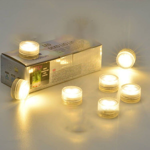 Haute qualité en plastique <span class=keywords><strong>LED</strong></span> Fish Tank lumières <span class=keywords><strong>Submersible</strong></span> jardin étang décoratif thé lumière bougies pour les mariages à la maison - Product Image 1