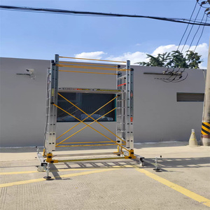 Plateforme roulante en alliage d'aluminium de haute qualité, échelle mobile pour entrepôt, échafaudage robuste - Product Image 5