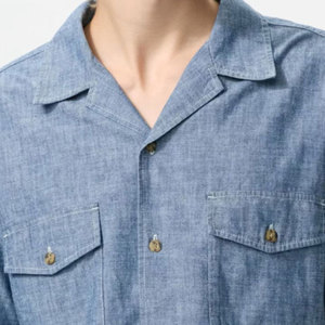 เสื้อเชิ้ตผู้ชายยอดนิยมที่มีความต้องการสูง พร้อมป้ายกำกับส่วนตัวแบบกำหนดเอง เสื้อผ้าผู้ชายน้ำหนักเบา ระบายอากาศได้ดี เสื้อเชิ้ตผู้ชายมีกระเป๋า - Product Image 5