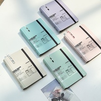 Carnet en cuir personnalisé A6 A7 à feuilles mobiles avec pochette à rabat, 40 pages, format portable, petite taille, pour étudiants, école, vente en gros, commande par petites lots