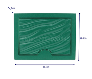 Caja de almacenamiento de relojes de lujo personalizada, de madera verde y cuero, con 12/24 ranuras, embalaje vacío con logotipo OEM para hombre, ideal para regalo. - Product Image 3