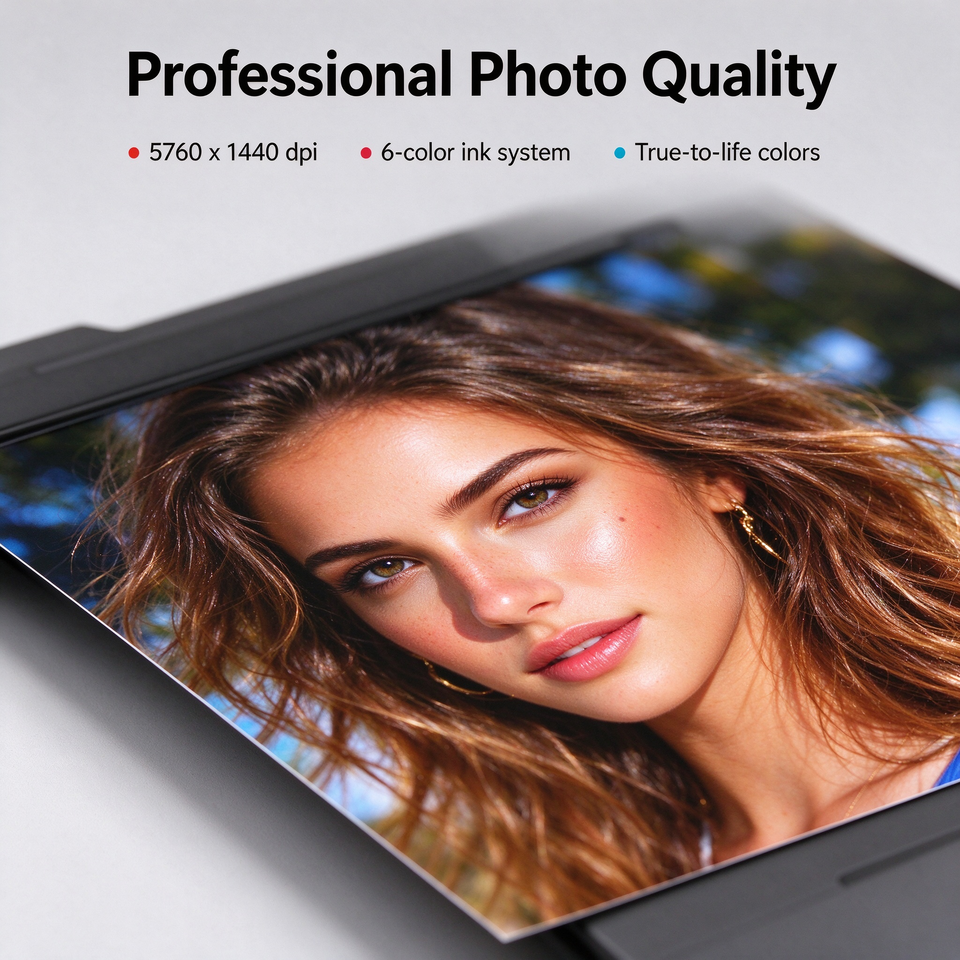 L8058 6-Color Ink Tank Photo Printer 5760 X 1440 Dpi A4 USB Borderless ...