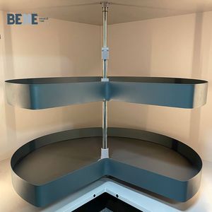 Modern 270 Degree Plate Metal Revolving <b>Basket</b> New Furniture Accessories Hardware for Kitchen Cabinets Easy Magic <b>Corner</b> 270 Deg - Product Image 6
