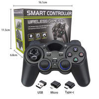 Control de Juego Inalámbrico Android Económico de 2.4G con Joystick y Convertidor OTG para PC, Gran Venta