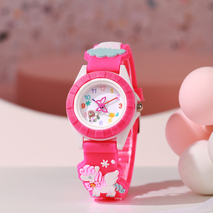Hay stock Unicornio reloj de cuarzo de dibujos animados para niños Cute Stars Moon reloj con correa de silicona para niños - Product Image 2