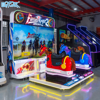 Machine de jeu de course de chevaux commerciale, simulateur d'arcade interactif pour 2 joueurs, pour centre de divertissement familial et zone de jeux