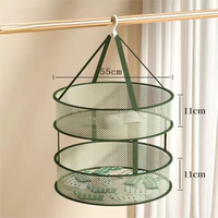 Hangend Gaas Net Opvouwbaar Voedsel Droogrek Visnet Mand Droger Voor Zaden Knoppen Fruit Groenten Kruiden Kleding