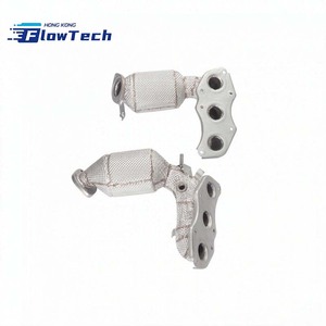 Colector de escape de acero inoxidable SS304 con escudo térmico para Porsche Panamera 970 3.6 - Product Image 5