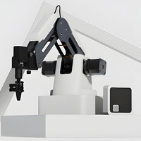 Kit de Brazo Robótico Educativo de 4 Ejes con Ventosa, Manipulador Robótico con IA para Aprendizaje STEM, Brazo Robótico de Escritorio para Programación