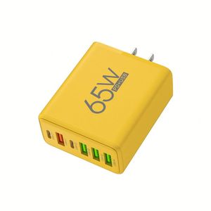 Cheap Price 65W USB Charger Block Multiple 6 Port Charger Block 4 USB and 2 <b>Type</b>-<b>C</b> Fast Charging <b>Adapter</b> Wall Charger <b>Plug</b> - Product Image 1