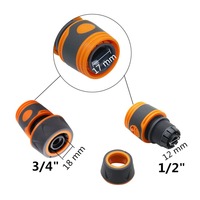 Konektor Cepat Putar 180 Derajat 1/2" 3/4" Sambungan Pipa Air Akses Cepat Sambungan Keran Konektor Cepat
