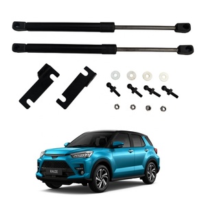 Kit de Amortiguadores para Capó Delantero Toyota Raize / Daihatsu Rocky 2019-2026, Soporte de Elevación de Acero Inoxidable Negro, Sin Perforación, Fácil Instalación - Product Image 1