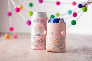 Manchon de canette personnalisé pour <span class=keywords><strong>Starbucks</strong></span> Bière Soda Isolé Néoprène Can Cover Pom Pom Personnalisé Pliable Can Cooler - Product Image 4