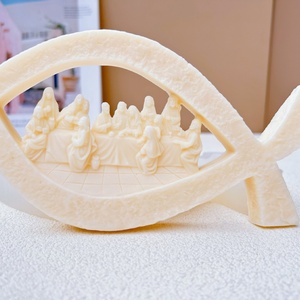 Molde de silicona para aromaterapia de la Última Cena, cristianismo, Iglesia, Domingo de Pascua, Jesús, resina, vela, yeso, cemento, creando piezas impresionantes - Product Image 3