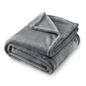 Couverture polaire en flanelle super douce pour couverture de canapé-lit d'hiver 50 "X 60" gris - Product Image 1