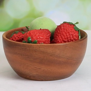 Bols de service en bois d'acacia légers, robustes et sûrs pour la cuisine, bols en bois pour servir des salades - Product Image 6