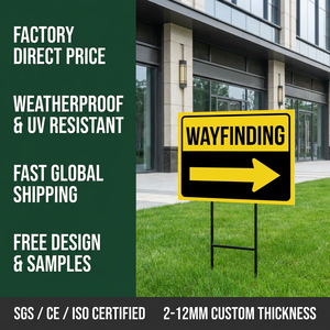 Professional Outdoor Advertising Stand <b>Banner</b> 18x24 with Metal Stakes for High Visibility Event Wayfinding Signage - Product Image 1