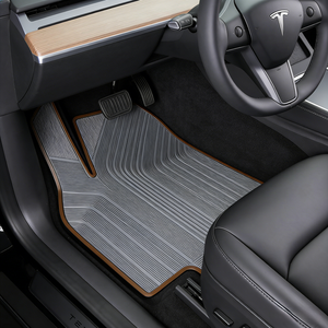 Tapis de voiture Tesla Y 2025, tapis de voiture de luxe, <span class=keywords><strong>r</strong></span>ésistant aux taches, protection toutes saisons, imperméable, en caoutchouc latex, ensemble complet de tapis de voiture, 10 mm d'épaisseur - Product Image 3