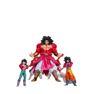 Statue DX Brother 50cm <span class=keywords><strong>Super</strong></span> Four Broly PVC Collection Figures Nouvelle Source d'Approvisionnement Figurine Décoration Marchandise - Product Image 5