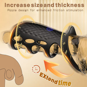 Anneau vibrant pour pénis en silicone, stimulateur du point G, entraîneur d'érection, retardateur d'éjaculation, jouet sexuel pour hommes et couples - Product Image 3