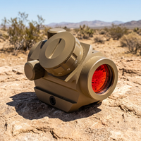Lunette de visée compacte à point rouge avec 11 réglages de luminosité et monture surélevée de 1 pouce pour accessoires de chasse