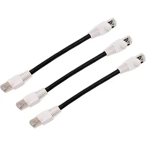 Double shielded 30cm short type cat6 SSTP patch cable network cable communicate cable 4 Twist Pairs