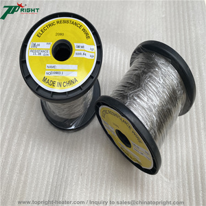 Cable de Nicromo Chromel Ni80 <span class=keywords><strong>Temco</strong></span>, Resistencia de Calentamiento Rohs Ni80Cr20, Cables Redondos o Planos - Product Image 6