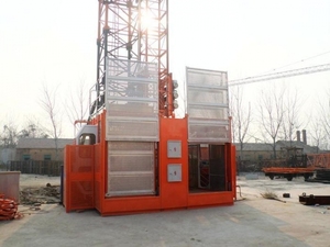 Double Kandang Konstruksi <span class=keywords><strong>Hoist</strong></span> <span class=keywords><strong>SC200</strong></span> Bangunan Lift - Product Image 5