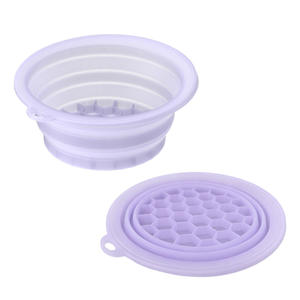 Bassin facial pliable en silicone pour bain de glace, avec plateau à glace intégré, pour la thérapie par immersion froide et le raffermissement de la peau - Product Image 5