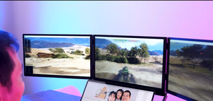 Triple screen monitor 15.6" Laptop Screen Extender <strong>Display</strong> with IPS <strong>LED</strong> 1080P FHD QUADCREATE TRICREATE OEM CUSTOMIZATION TYPE C - Product Image 5