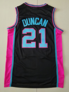 Maglie da Basket all'Ingrosso Stile San Antonio - Wembanyama # 1 Vassell # 24 <span class=keywords><strong>Duncan</strong></span> # 21 Loghi Ricamati, Prezzo Diretto di Fabbrica - Product Image 5