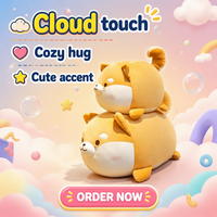 Peluche Mignonne Shiba Inu, Poupée Chien, Peluche Corgi, Coussin de Lit, Cadeau Saint-Valentin, Plusieurs Tailles, Boîte Couleur