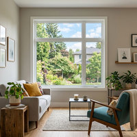 Fenêtres fixes en PVC LEDOW P85, écoénergétiques, étanches et insonorisées, pour hôtels, villas et projets extérieurs