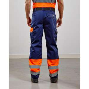 BLAKLADER - 158418605389C58 Pantalones Hi-Vis Naranja/Azul marino-EAN 7330509204702 ROPA DE TRABAJO DE LA HI-VIS - Product Image 3