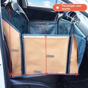 Housse de siège de voiture pour animaux de compagnie en cuir véritable, antidérapante, durable, chauffante, interactive, de protection pour chiens, chats et petits animaux - Product Image 6