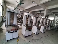 Machine à shawarma professionnelle à gaz Chuanbao CG-G820, machine à kebab doner automatique rotative en acier inoxydable et aluminium