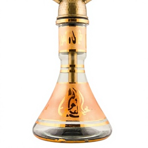 ฐานแก้ว Khalil Mamoon Amber Gold – ฐานชิชาสำรองขนาด 30 ซม. - Product Image 2