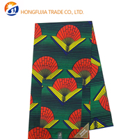 Kain Organza Batik Anti-Statik Ringan Khusus Afrika, Cetak Lilin Ankara 100% Poliester untuk Penggunaan Pakaian