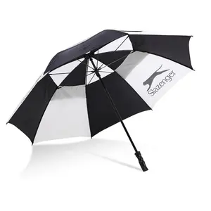Fornitori produttore all'ingrosso 30 pollici grande logo antivento stampe grande ombrello da golf personalizzato con marchio promozionale di lusso