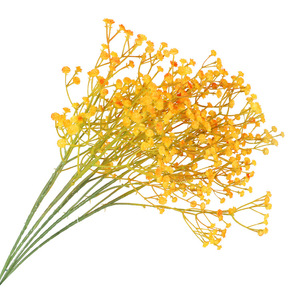 Flores Artificiales de Baby's Breath, Flor de Seda Amarilla DLF-023, Decoración para Bodas y Hogar - Product Image 4