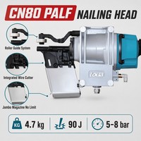 TOUA CN80 PALF Tête de clouage pneumatique industrielle pour bobines, machine de fixation automatisée OEM pour la fabrication de palettes et d'échelles en bois